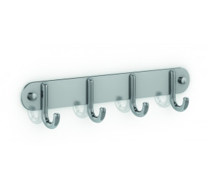 Percha múltiple 4 x 1 zinc + inox