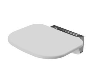 Asiento abatible compacto blanco