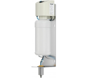 Dispensador automático jabón detrás de espejo