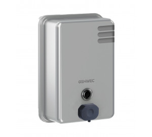 Dosificador jabón vertical 1100ml inox 304 brillante, válvulas ABS